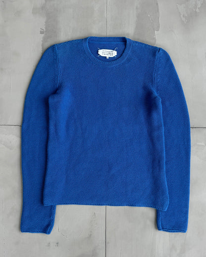 MAISON MARTIN MARGIELA AW14 KNITTED SWEATSHIRT | Medium, Blue