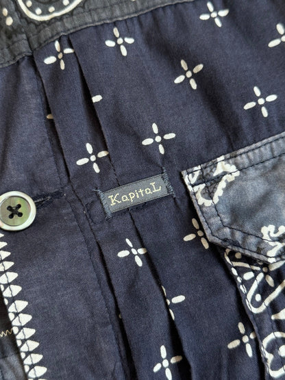 Kapital Navy Lightweight Paisley Overshirt
