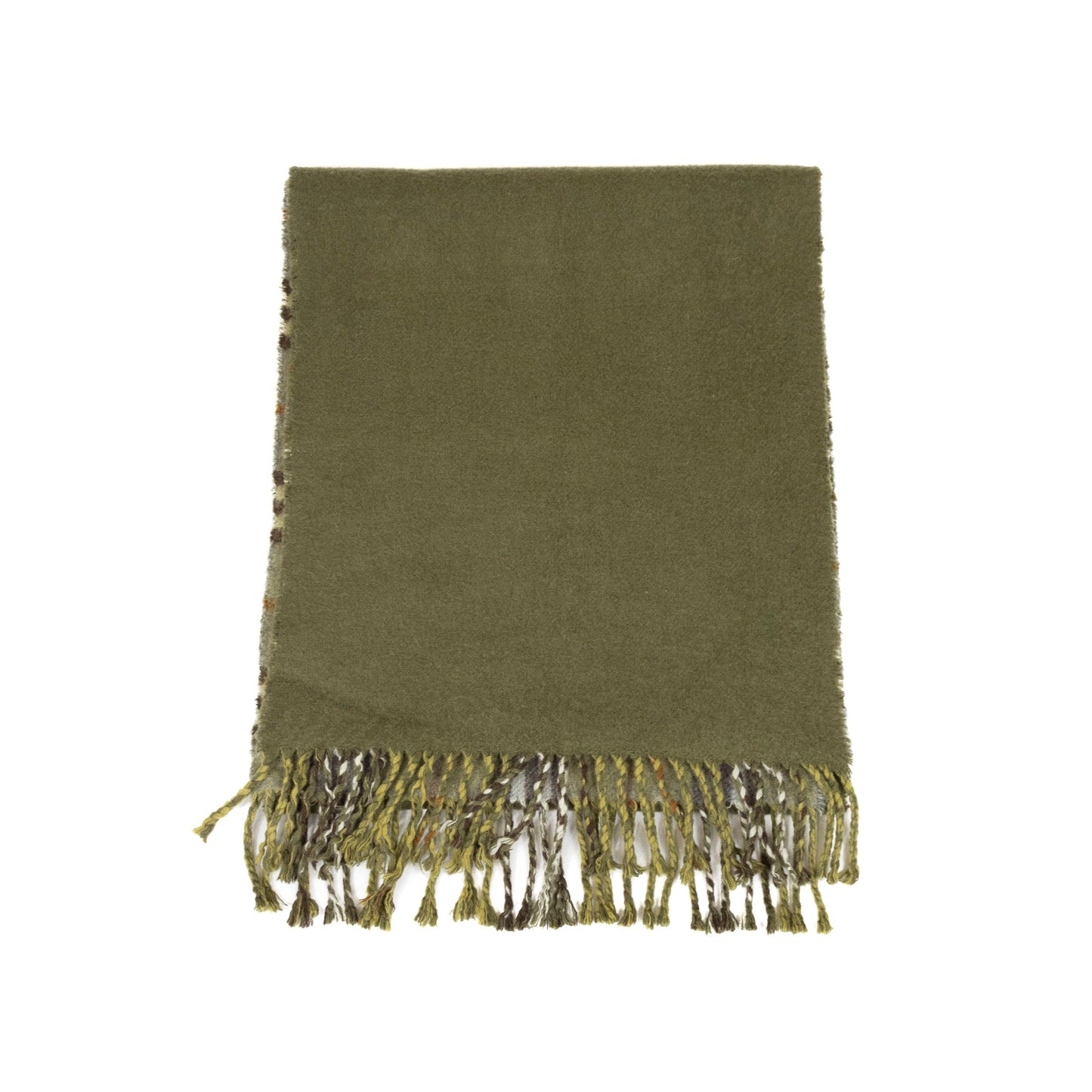 Burberry Olive Nova Check Cashmere Scarf