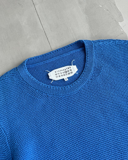 MAISON MARTIN MARGIELA AW14 KNITTED SWEATSHIRT | Medium, Blue