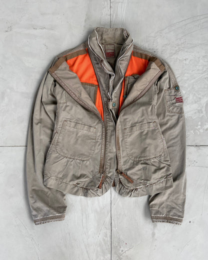 MARITHE + FRANCOIS GIRBAUD HIDDEN POCKET CARGO JACKET - M