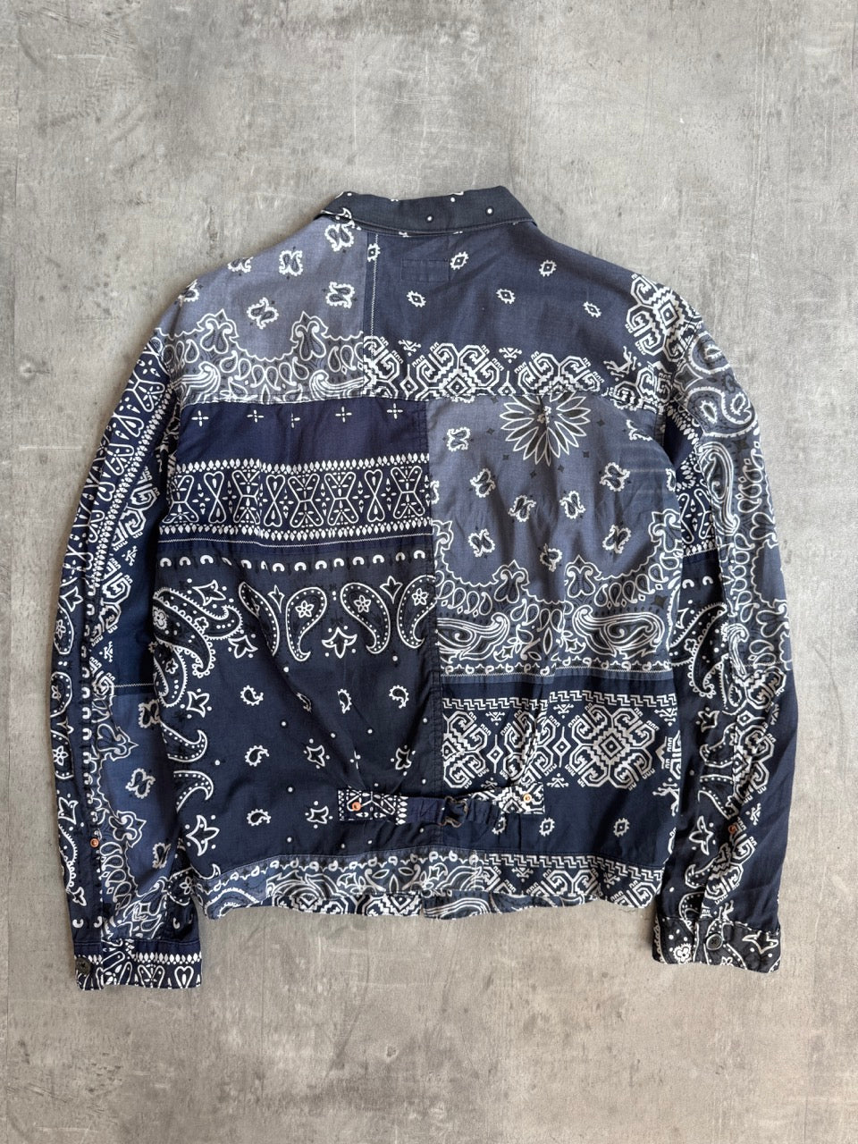 Kapital Navy Lightweight Paisley Overshirt