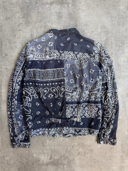 Kapital Navy Lightweight Paisley Overshirt