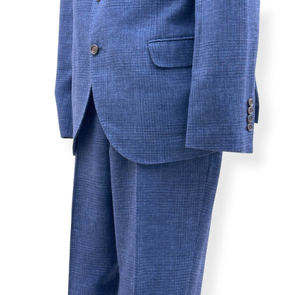 BRUNELLO CUCINELLI WOOL LINEN SUIT BLUE 52 / 54 / XL | XL, Blue