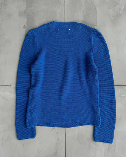 MAISON MARTIN MARGIELA AW14 KNITTED SWEATSHIRT | Medium, Blue
