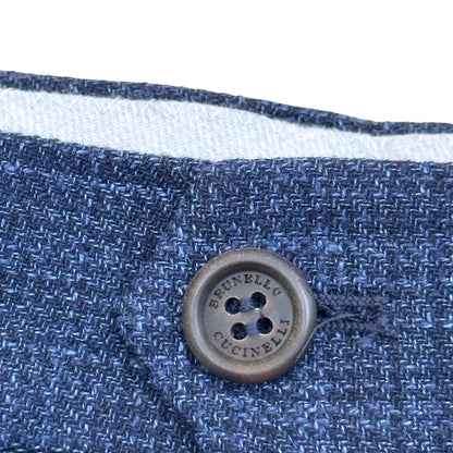 BRUNELLO CUCINELLI WOOL LINEN SUIT BLUE 52 / 54 / XL | XL, Blue