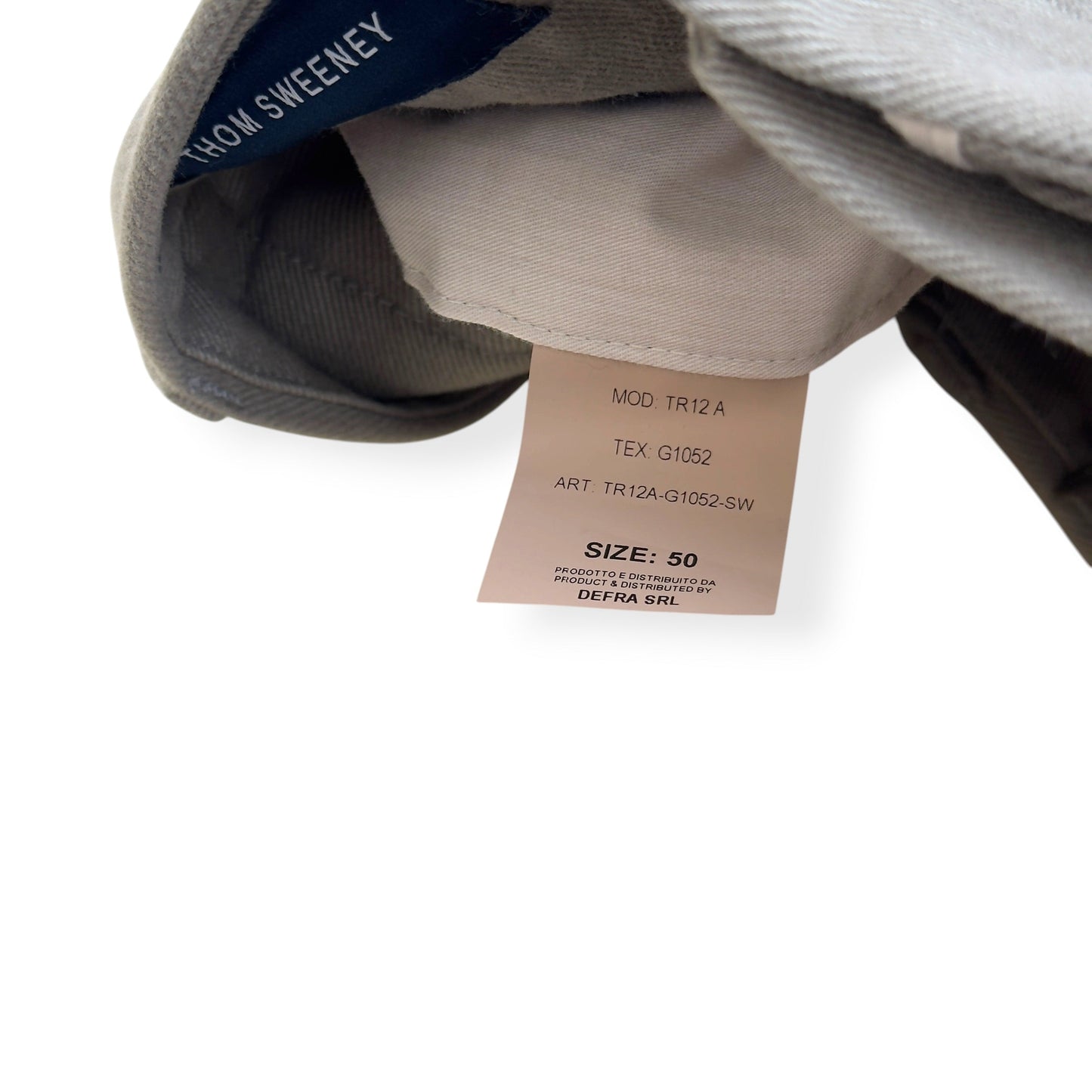 THOM SWEENEY COTTON TROUSERS OLIVE 50 / M | Medium, Olive