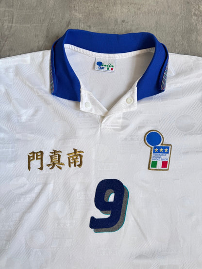 1994 Italy x Diadora "9" Away Football Shirt
