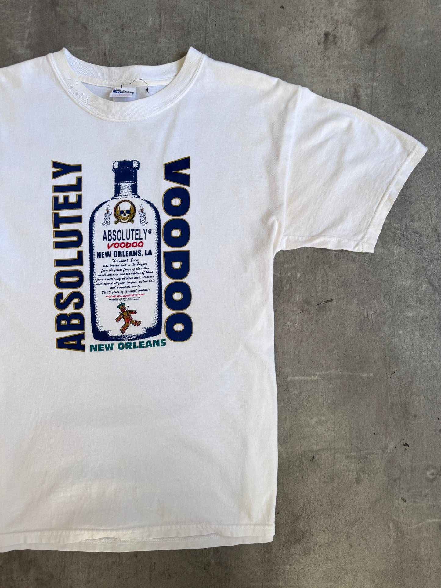 1990 Absolut Vodka 'Absolutley Voodoo' New Orleans Graphic Tee