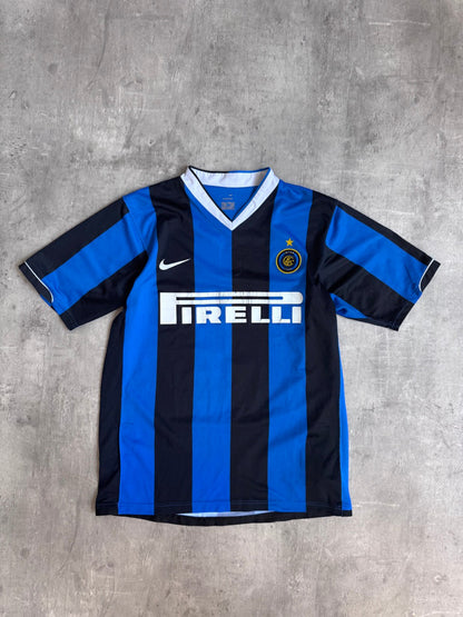 2006/2007 Inter Milan x Nike "Ibrahimovic 8" Home Football Shirt