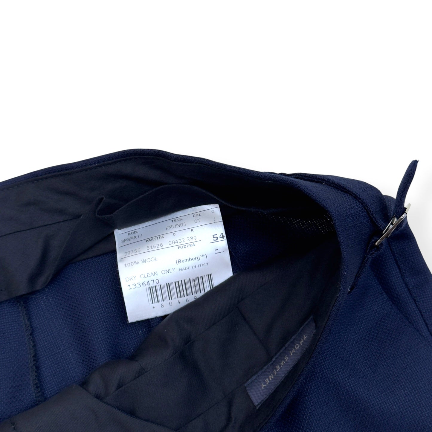 THOM SWEENEY WOOL SUIT NAVY 54 / XL | XL, Navy