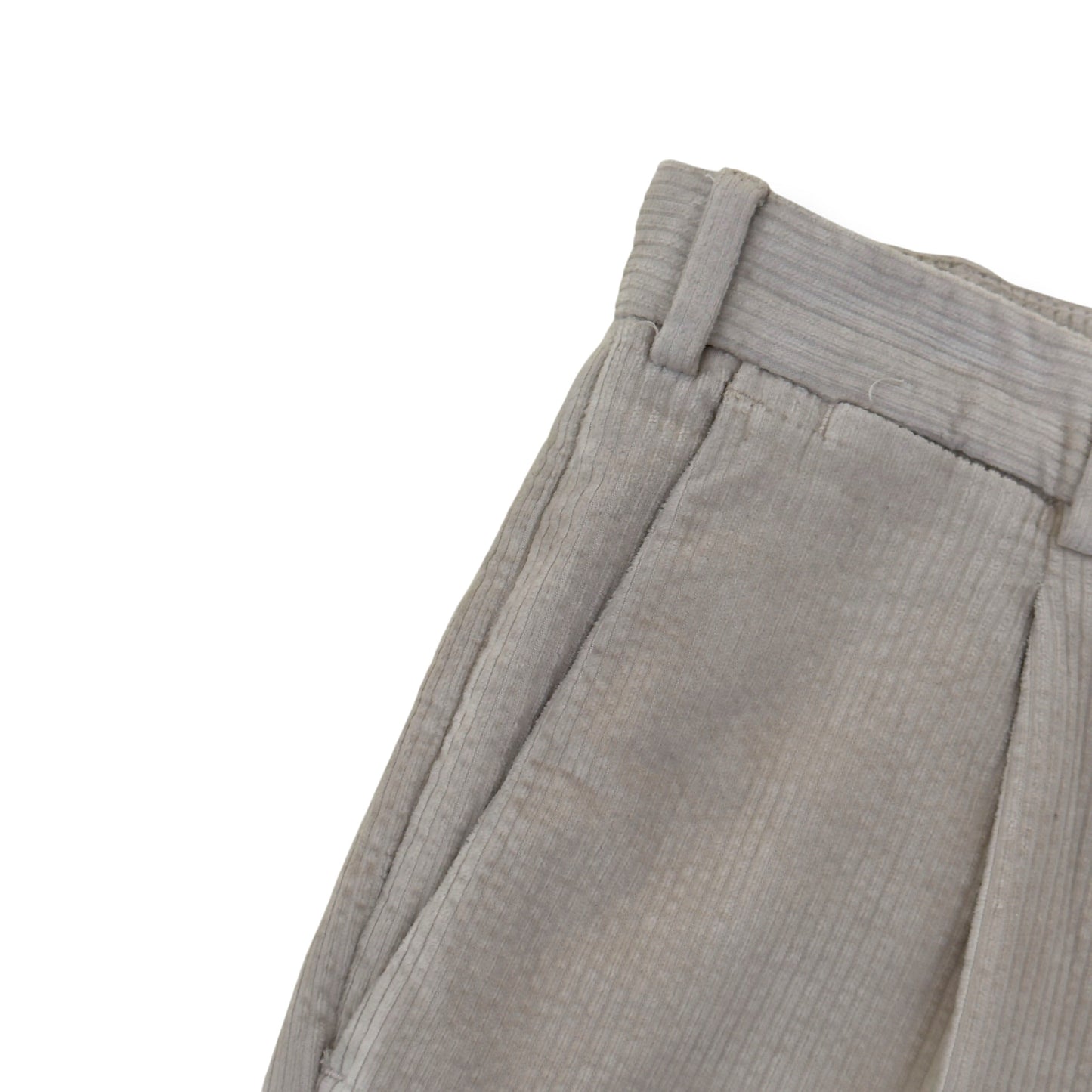 THOM SWEENEY CORDUROY COTTON BLEND TROUSERS CREAM 48 / S | Small, Cream