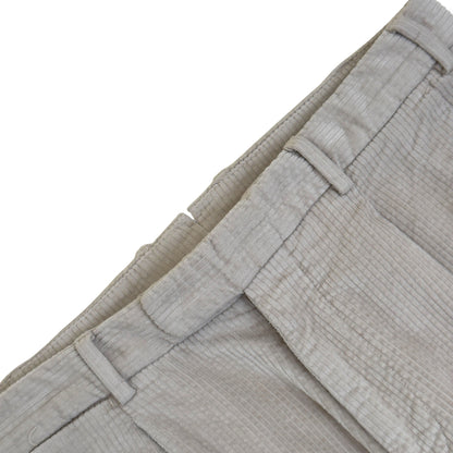 THOM SWEENEY CORDUROY COTTON BLEND TROUSERS CREAM 48 / S | Small, Cream
