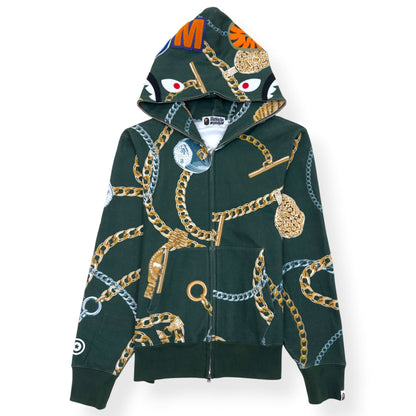 BAPE SHARK FULL-ZIP HOODIE GREEN M | Medium, Green
