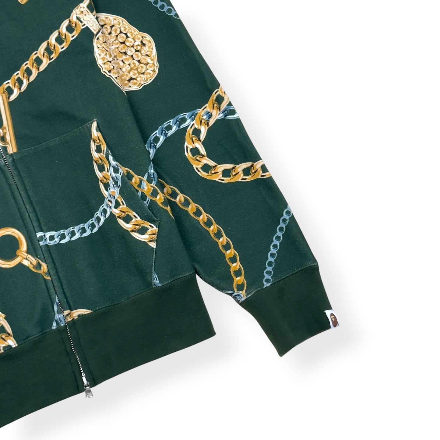 BAPE SHARK FULL-ZIP HOODIE GREEN M | Medium, Green