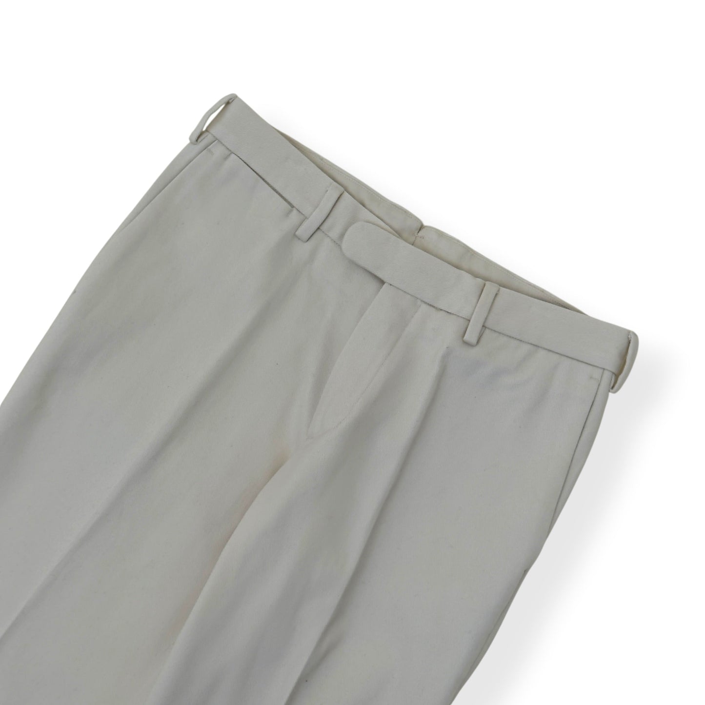 THOM SWEENEY COTTON TROUSERS CREAM 50 / M | Medium, Cream