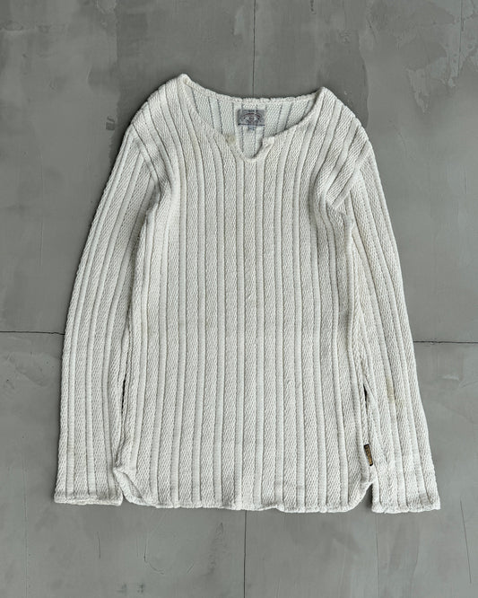 ARMANI JEANS V NECK KNIT SWEATER - L