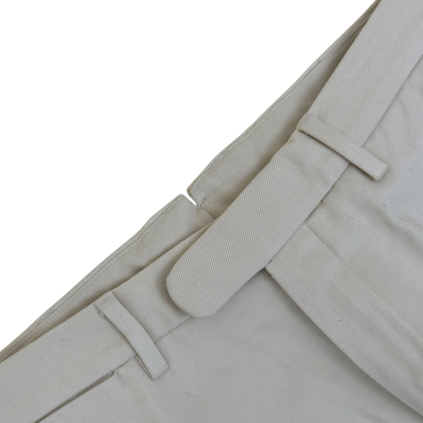 THOM SWEENEY COTTON TROUSERS CREAM 50 / M | Medium, Cream