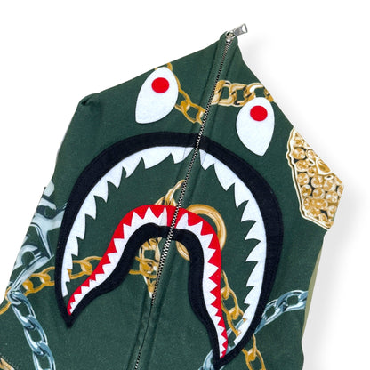 BAPE SHARK FULL-ZIP HOODIE GREEN M | Medium, Green