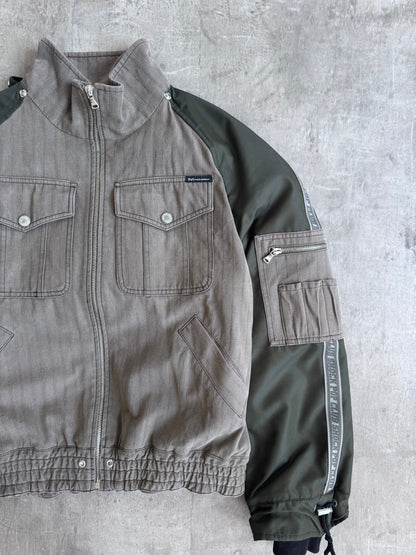 D&G Shock Pop Club Bomber Hybrid Utility Jacket