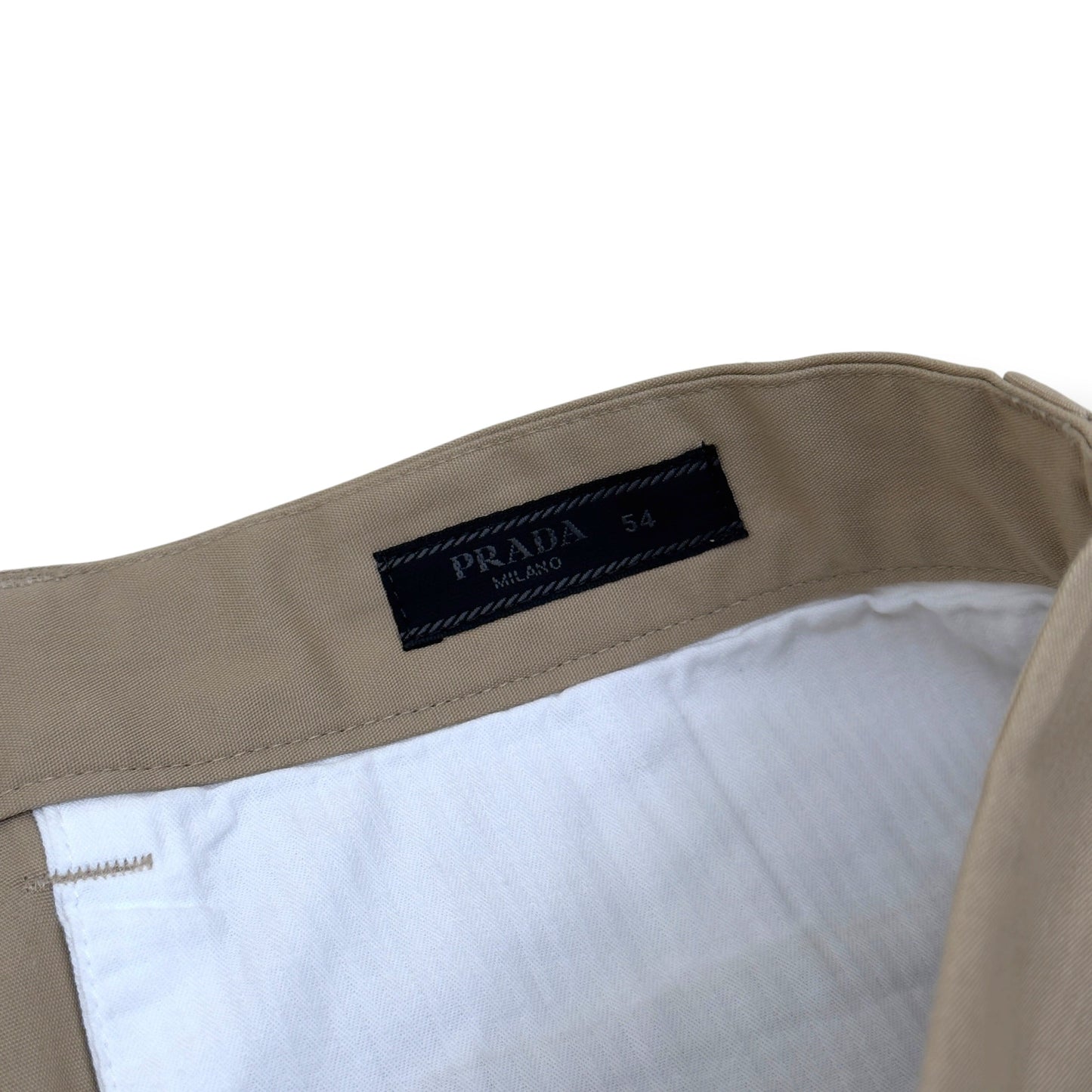 PRADA POPLIN BERMUDA SHORTS BEIGE 54 / L | Large, Beige