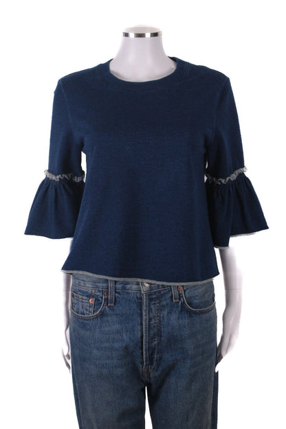See By Chloe Top navy denim look S | Small, Navy