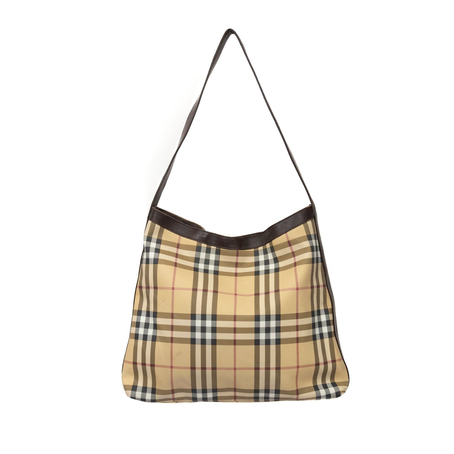 Burberry Novacheck Canvas Leather Shoulder Bag