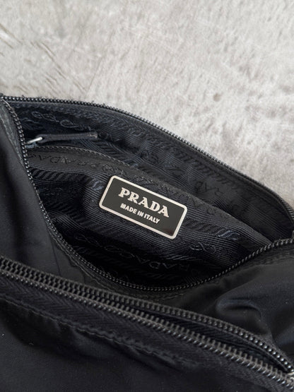 Prada Tessuto Black Nylon Shoulder Bag