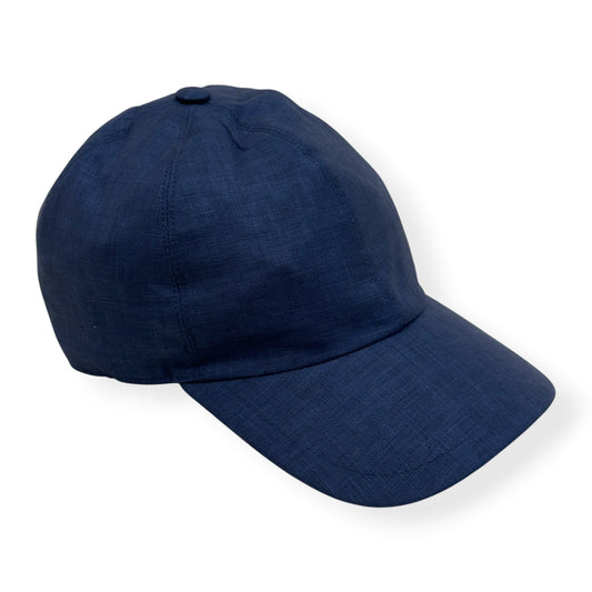 THOM SWEENEY LINEN WOOL BASEBALL CAP NAVY O/S | O/S, Navy