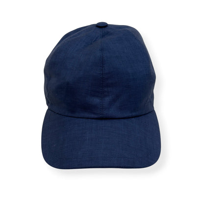 THOM SWEENEY LINEN WOOL BASEBALL CAP NAVY O/S | O/S, Navy