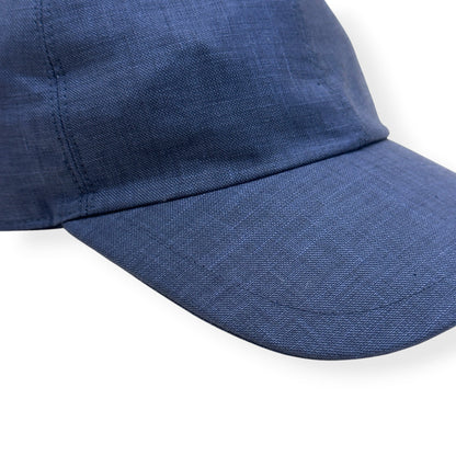 THOM SWEENEY LINEN WOOL BASEBALL CAP NAVY O/S | O/S, Navy