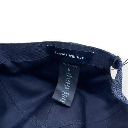 THOM SWEENEY LINEN WOOL BASEBALL CAP NAVY O/S | O/S, Navy