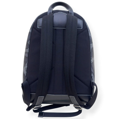 BURBERRY MONOGRAM PRINT LEATHER BACKPACK BLACK O/S | O/S, Black