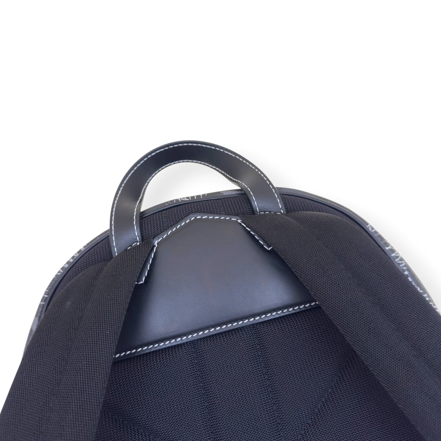 BURBERRY MONOGRAM PRINT LEATHER BACKPACK BLACK O/S | O/S, Black
