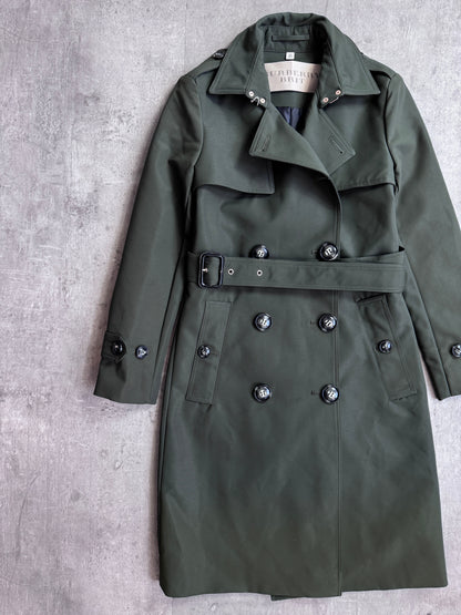 Burberry Double Breasted Heavyweight Khaki Macintosh