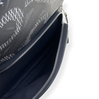 BURBERRY MONOGRAM PRINT LEATHER BACKPACK BLACK O/S | O/S, Black