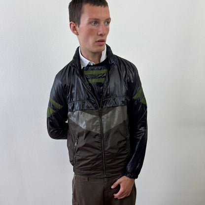 Prada Sport Black, Green & Grey 2008 Translucent Windbreaker | Medium, Multicoloured