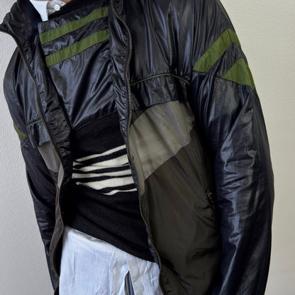 Prada Sport Black, Green & Grey 2008 Translucent Windbreaker | Medium, Multicoloured