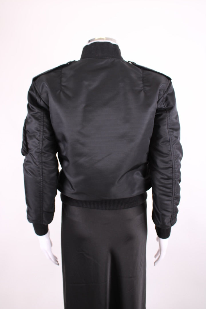 Black Saint Laurent Bomber Jacket, S | Default Title, Black