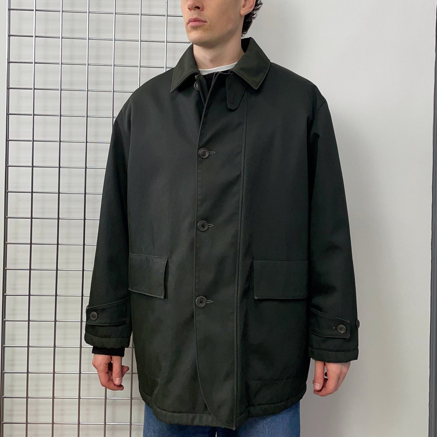 C.P. Company Forest Green AW96 Wool & Nylon Overcoat | XXX-Large, Green