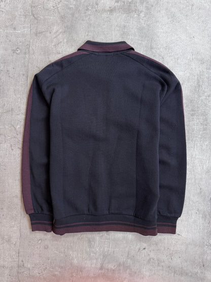 Yves Saint Laurent Full Zip Knitted Two-Tone Cardigan