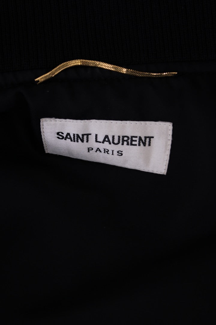 Black Saint Laurent Bomber Jacket, S | Default Title, Black