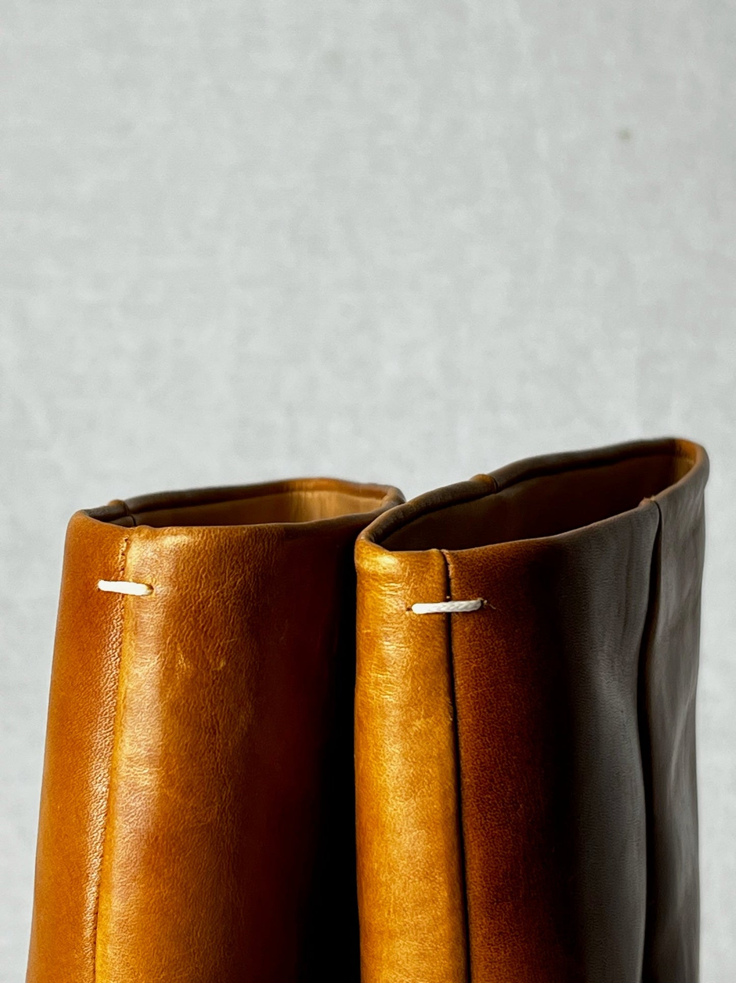 MARGIELA TWO TONE KNEE HIGH | DEFAULT TITLE, Tan