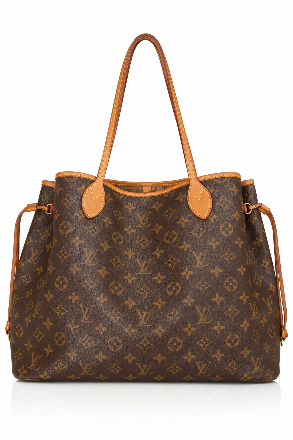Louis Vuitton Damier Azur AM Canvas/Leather Tote Bag FA276: (SD076) | O/S, Brown