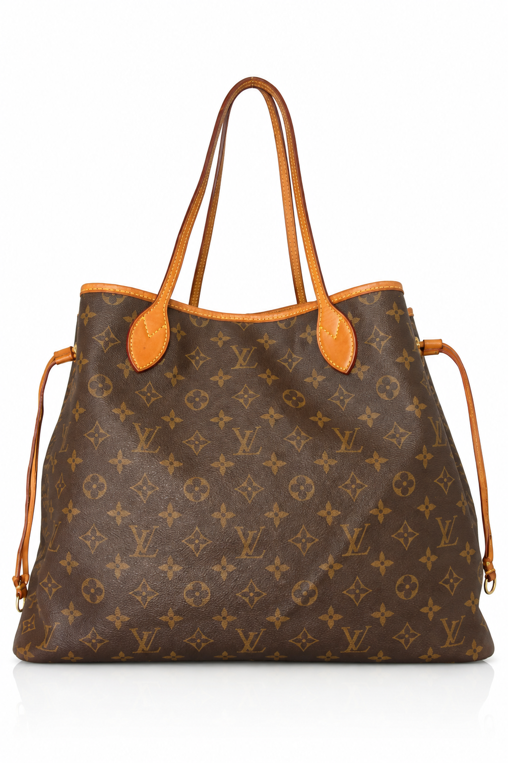 Louis Vuitton Damier Azur AM Canvas/Leather Tote Bag FA276: (SD076) | O/S, Brown