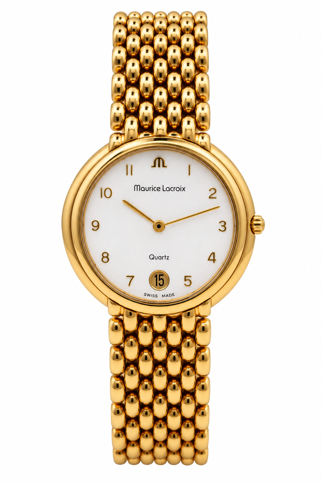 Maurice Lacroix Swiss Quartz Gold Electroplated Watch (900-MAU-M). LWM864 | O/S, Gold