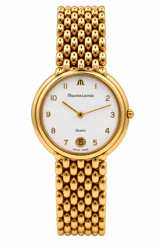 Maurice Lacroix Swiss Quartz Gold Electroplated Watch (900-MAU-M). LWM864 | O/S, Gold