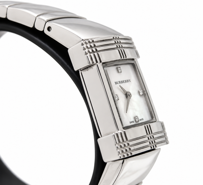 Burberry BU4500 Mother Of Pearl Dial Steel Bracelet Watch(762-BUR-L). LWM864 | O/S, Silver