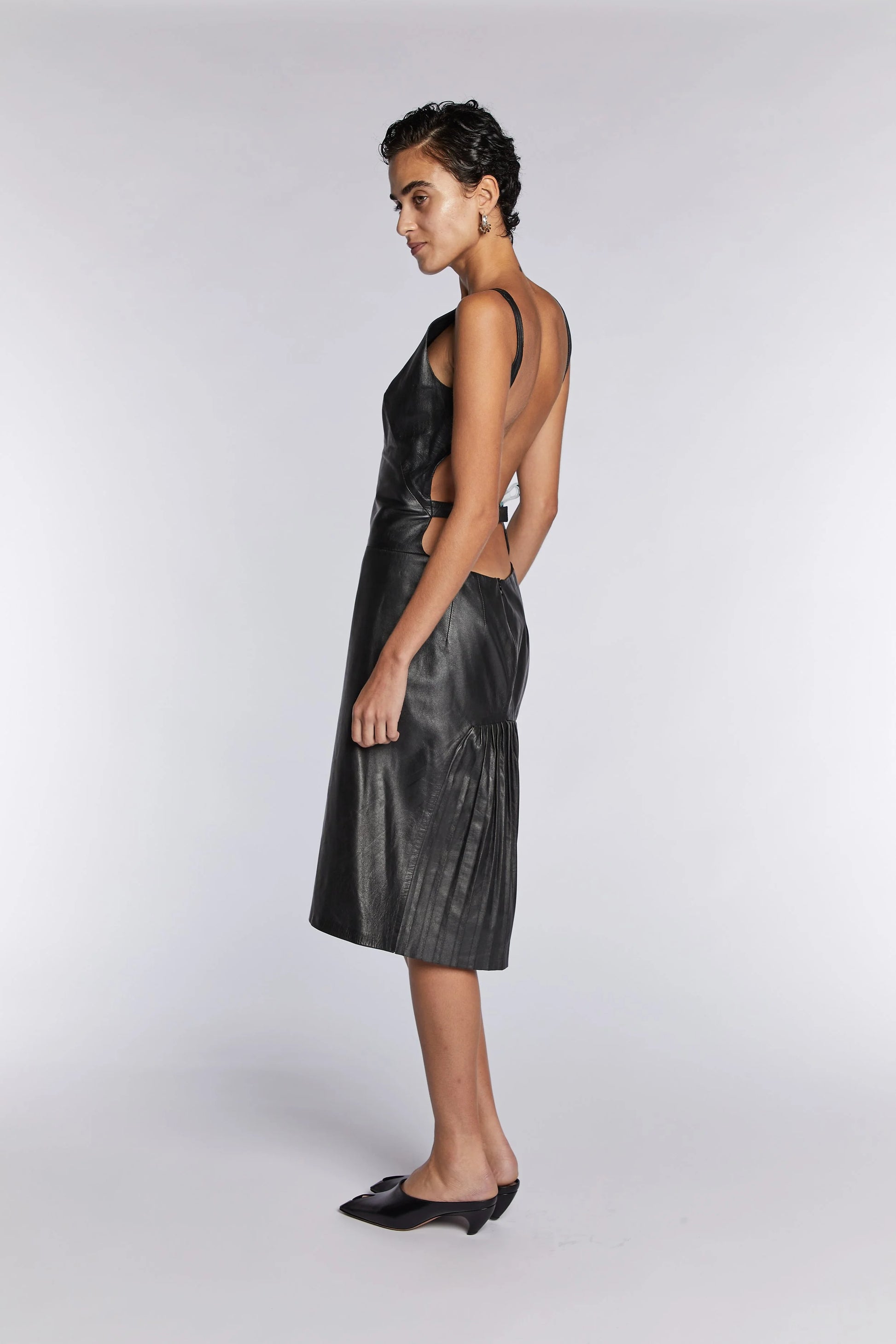 Alexander McQueen Leather Dress with Low Back S/S 1997 – Known Source