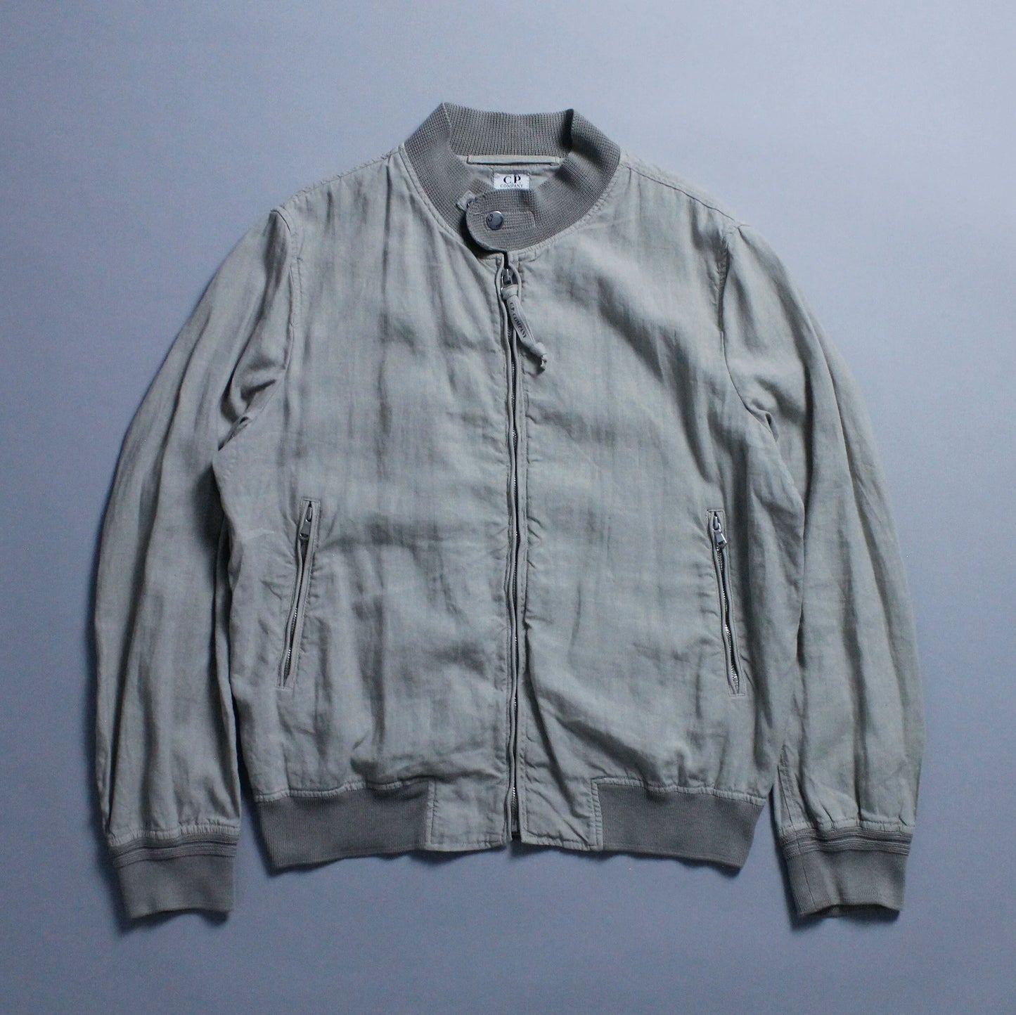 S/S 2005 C.P. COMPANY Linen Zip Up Flight Jacket